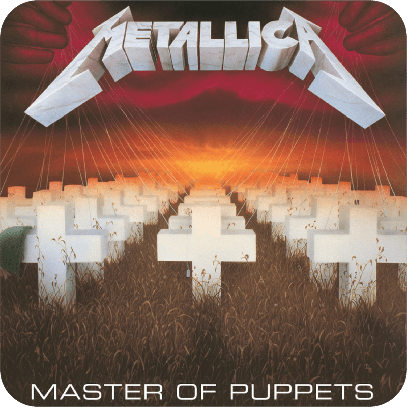 Metallica Master of Puppets Glassbrikke