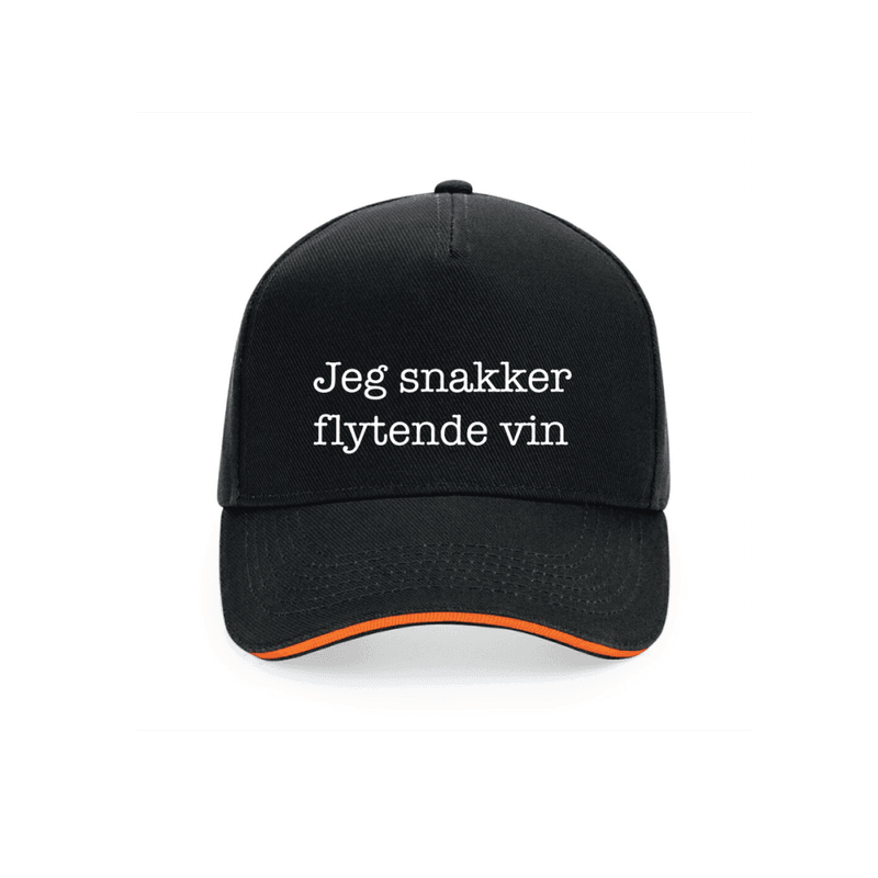 Vin Svart/oransje Caps