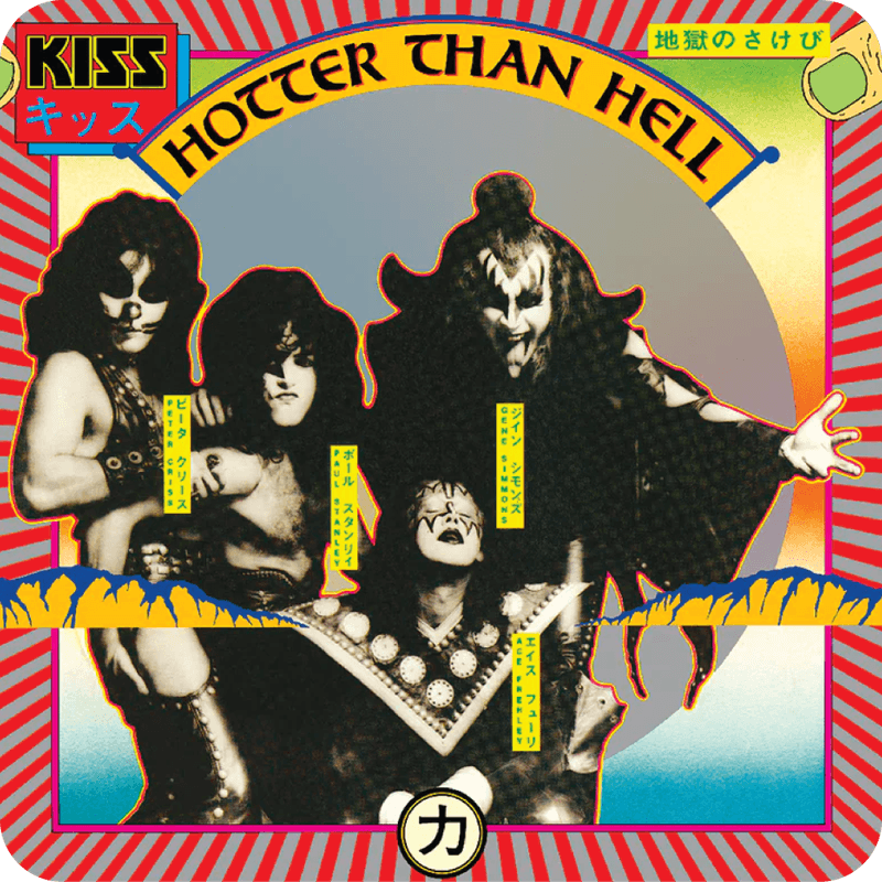 KISS Hotter Than Hell Glassbrikke