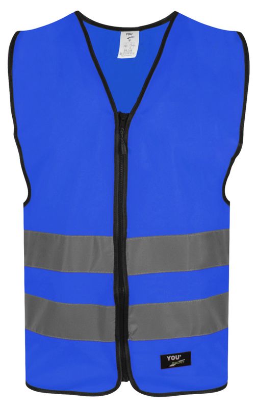 Refleksvest med navn flere farger
