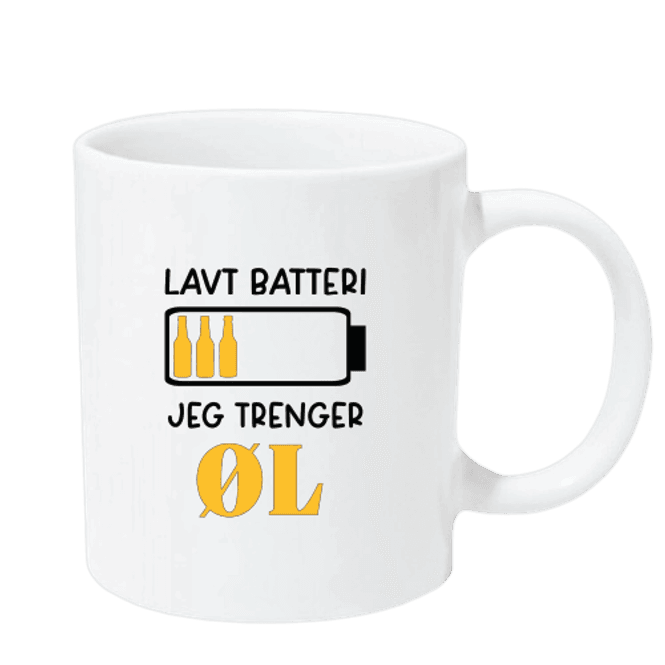 Hovedbilde Lavt Batteri Krus