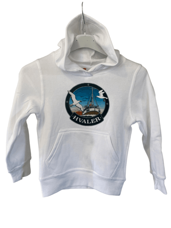 Hvaler Hoodie Barn Hvit