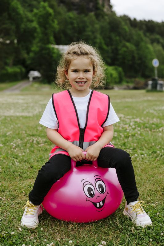 Refleksvest med navn flere farger