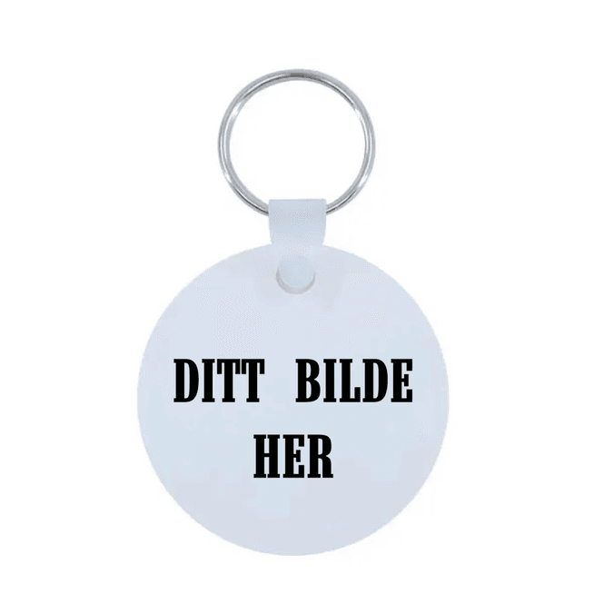 Hovedbilde Rund Nøkkelring - Eget Motiv